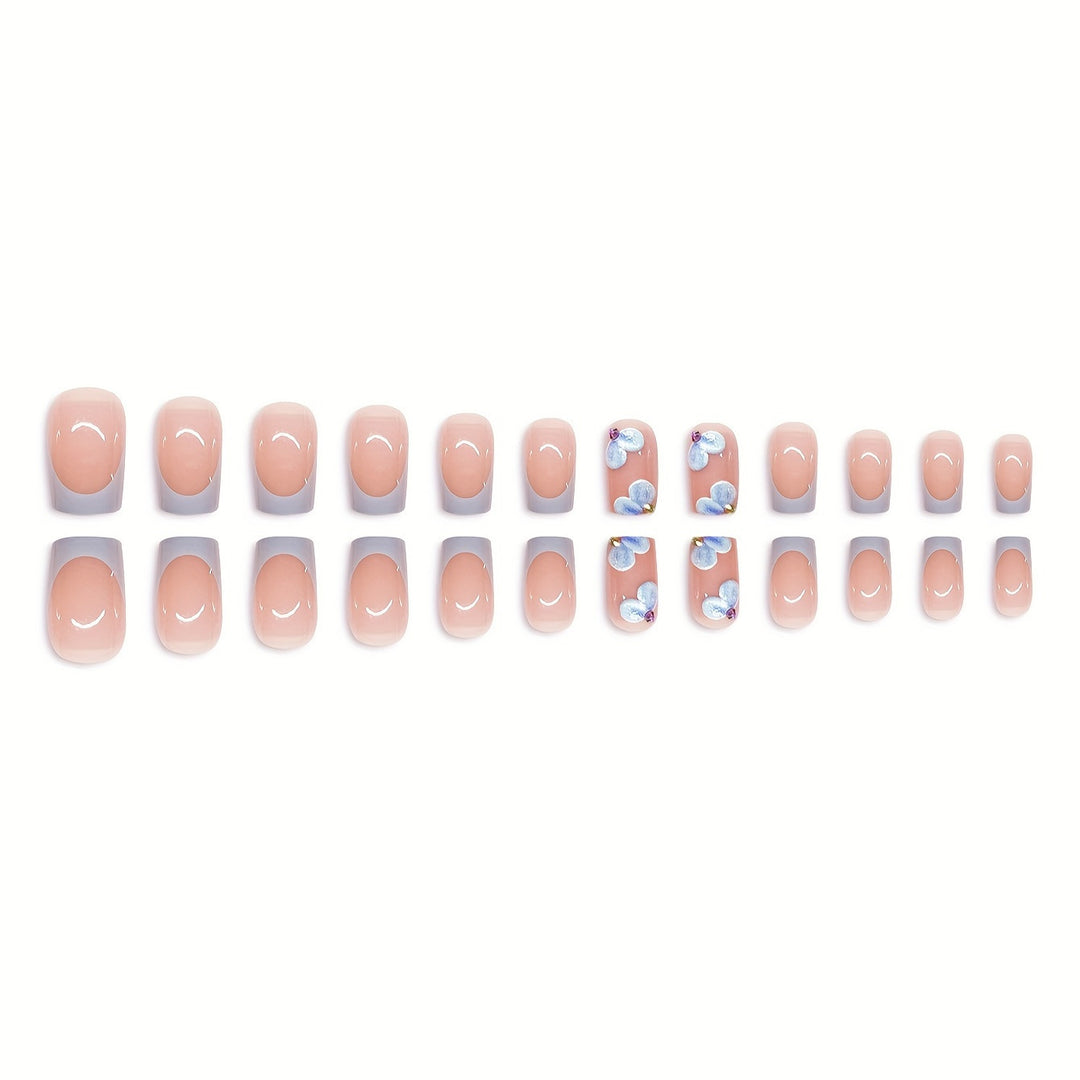 Artistic Floral Acrylic Press-On Nails Kalsten