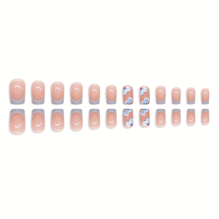 Artistic Floral Acrylic Press-On Nails Kalsten
