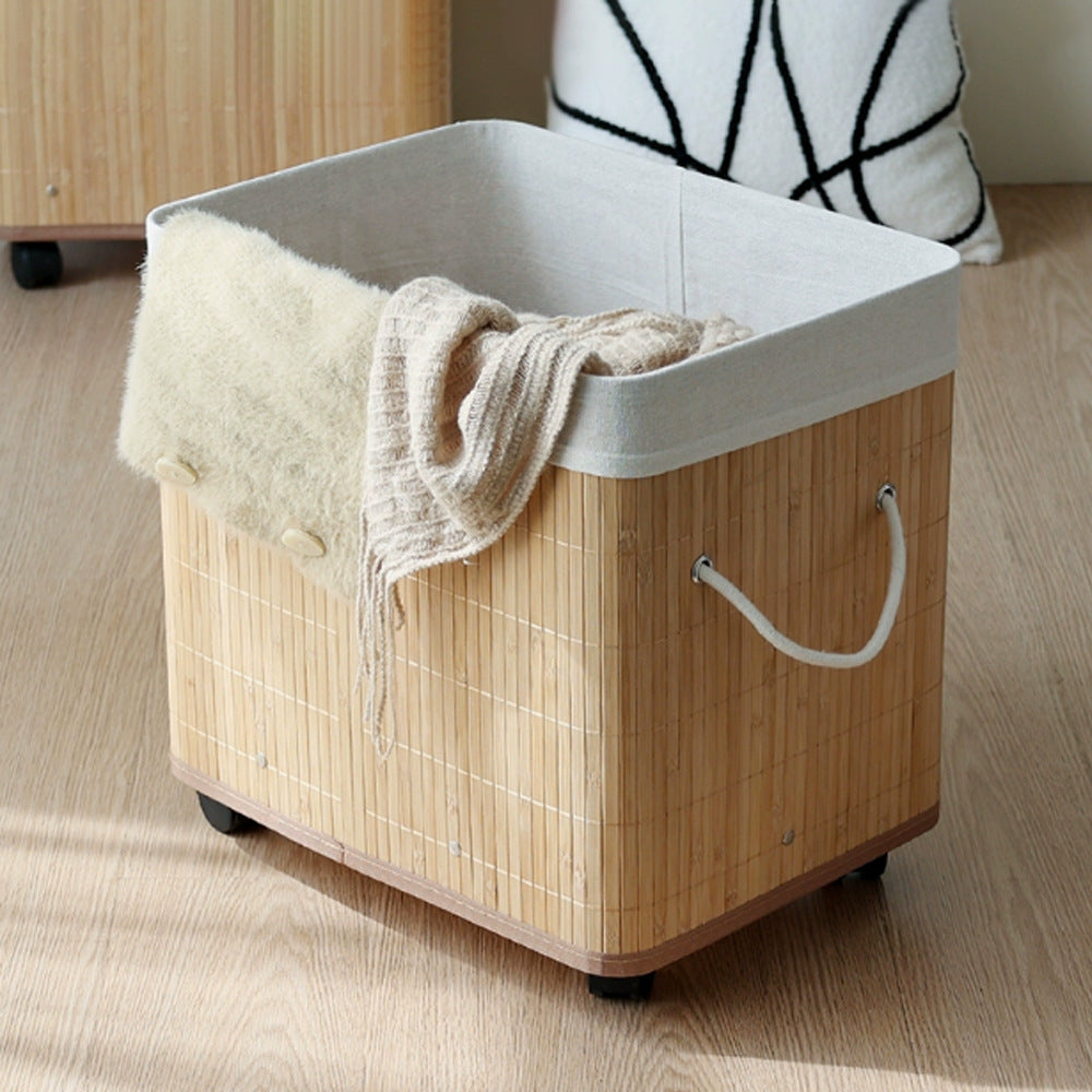 Stylish laundry container with practical lid and carrying handles Kalsten