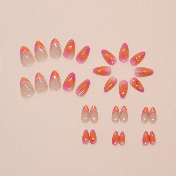 Ombre Pointed Nail Tips Kalsten