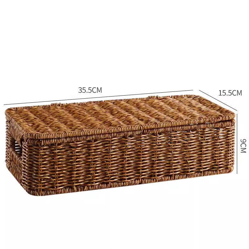 Woven Storage Organizer with Lid Kalsten