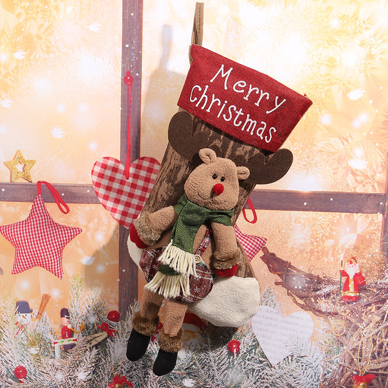 Decorative Christmas stocking in reindeer design Kalsten