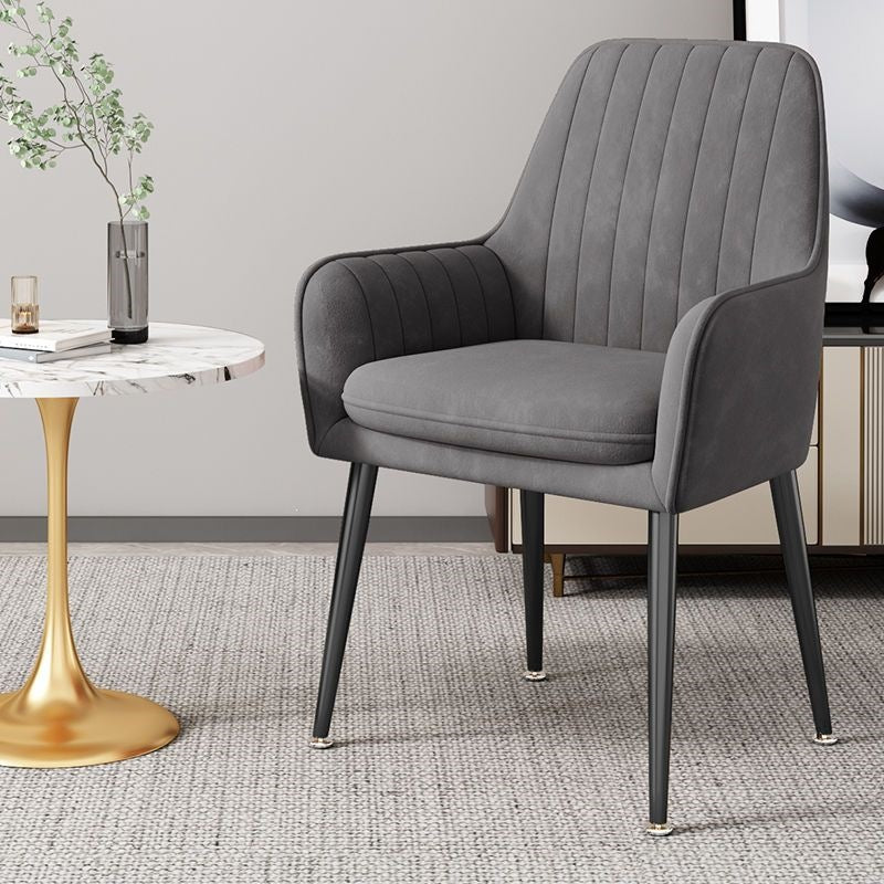 Modern Accent Chair with Gold Legs Kalsten