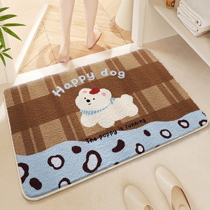 Cute Cartoon-Themed Bathroom Mat