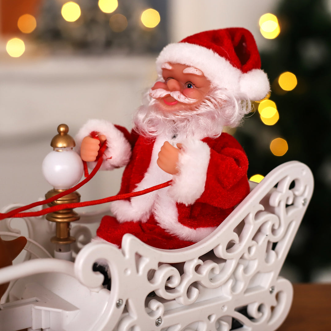 Santa Claus and Reindeer Figures Set Kalsten