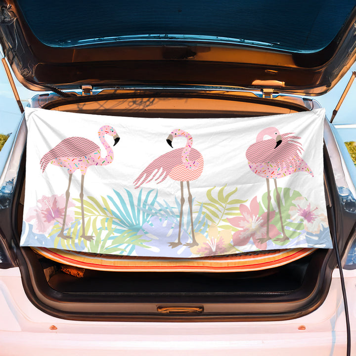 Trunk mat in creative flamingo design Kalsten