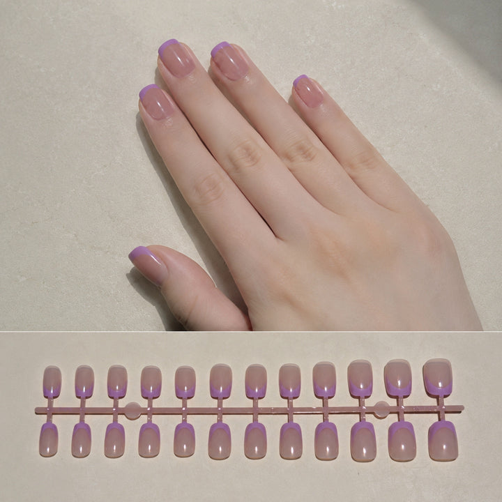 Chic French Tip Press-On Nail Art Set Kalsten