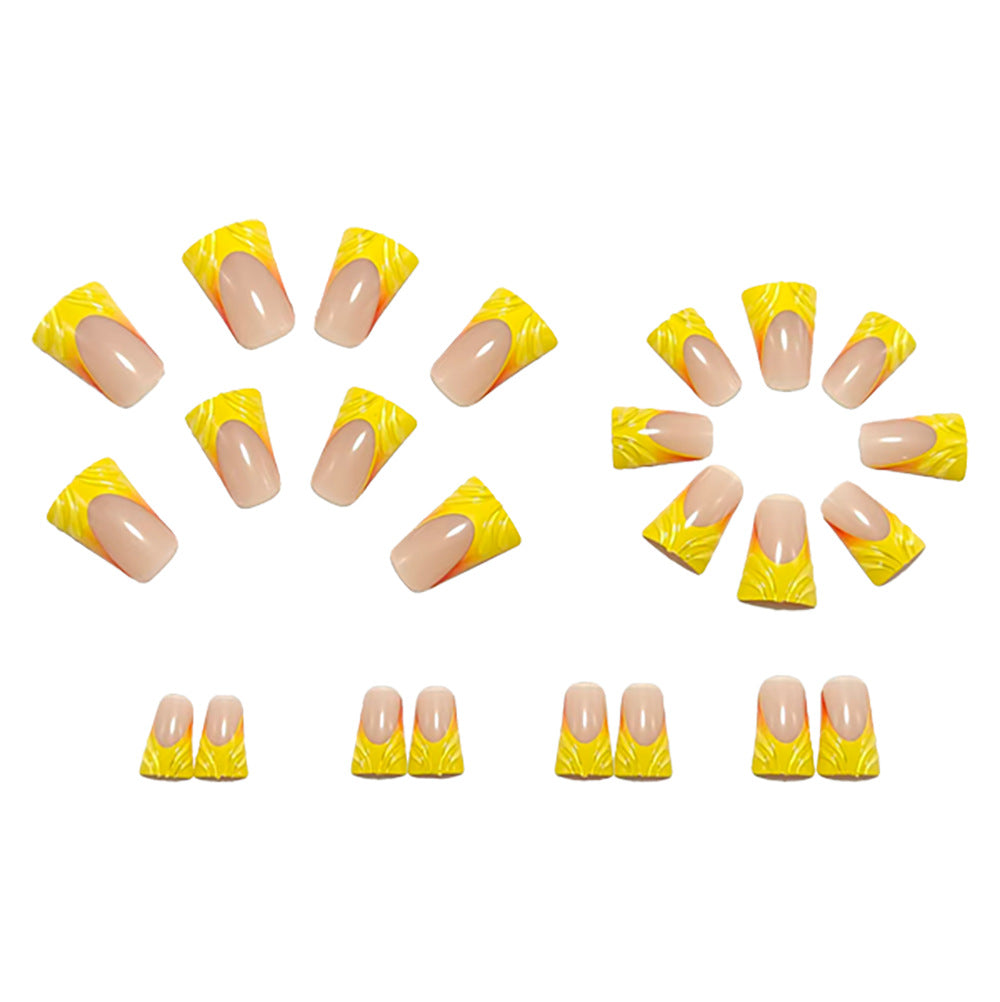 Artificial nails with creative waves design Kalsten