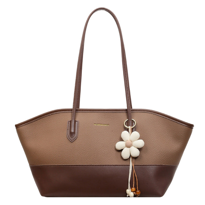 Structured Leather Tote Bag