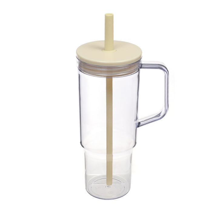 Women's creative drinking cup with retractable straw and non-slip handle Kalsten
