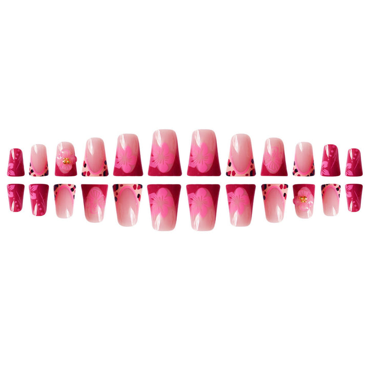 Floral Cat-Ear Design Press-On Nails Kalsten