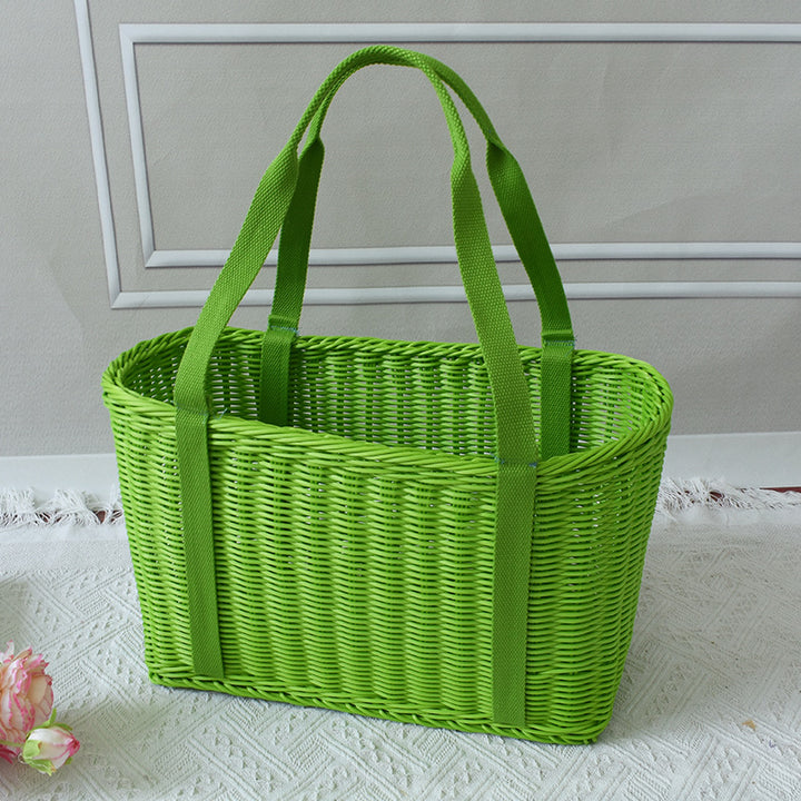 Stylish Woven Market Tote Kalsten