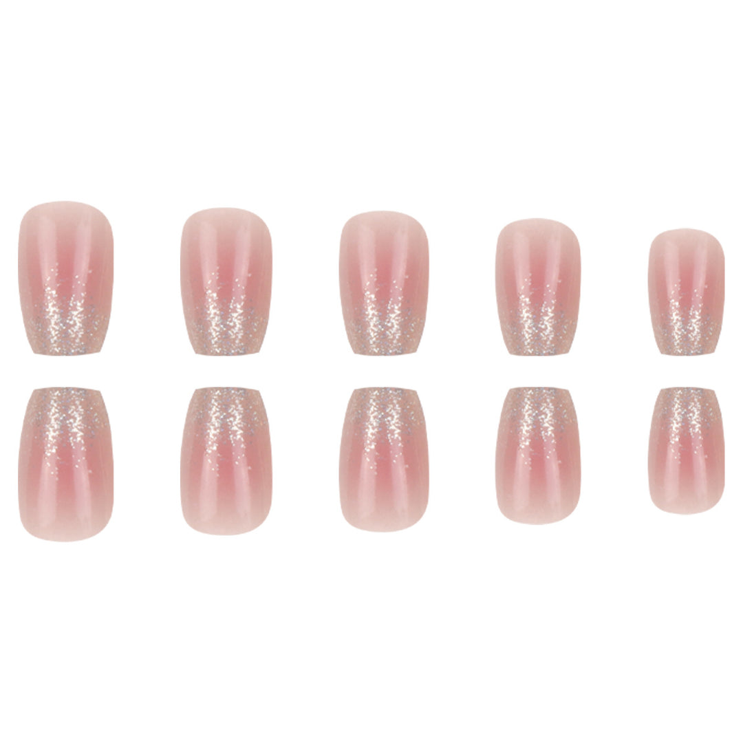 Long Glittered Ombre Press-On Nails Kalsten