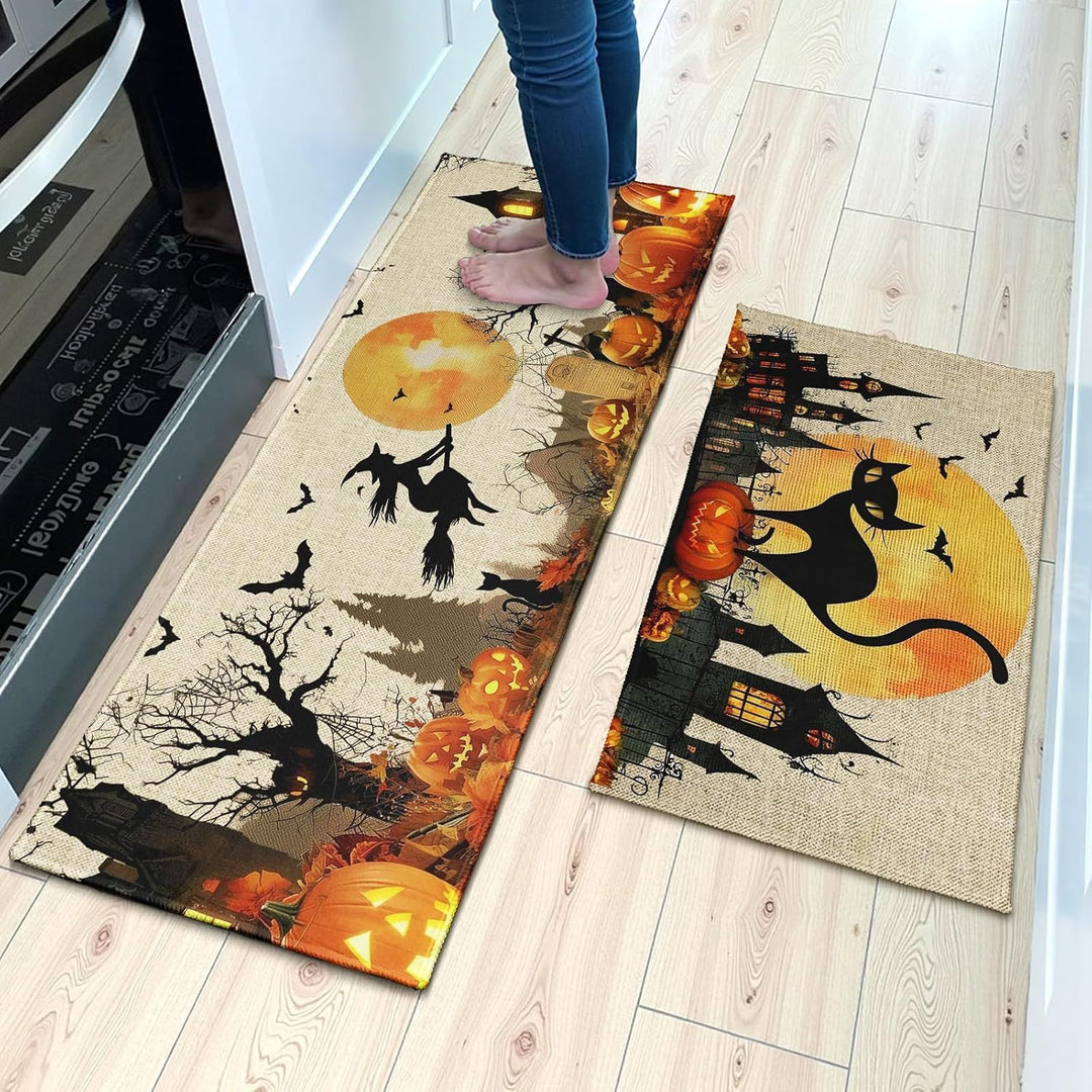 Halloween Themed Kitchen Mat for Home