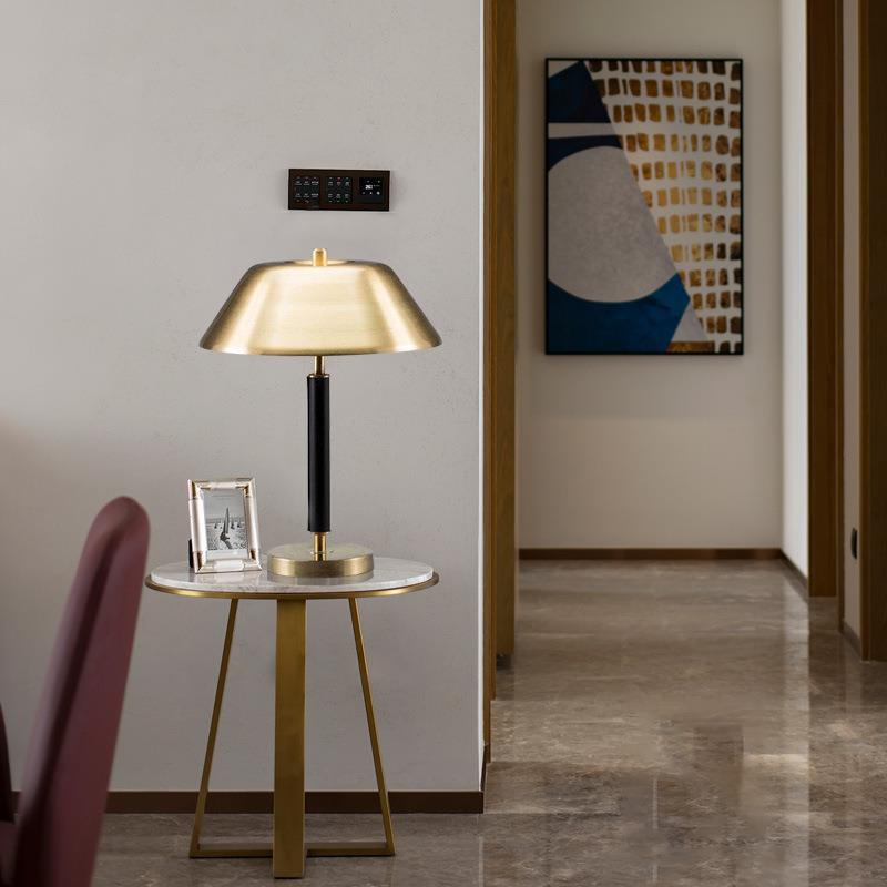 Contemporary Brass Table Lamp