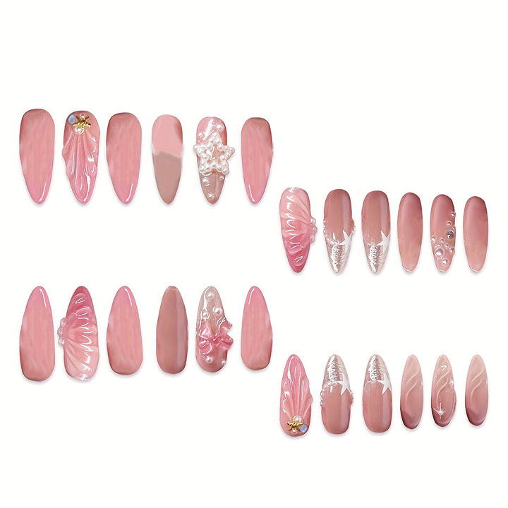 Nautical-Themed Press-On Nail Set Kalsten