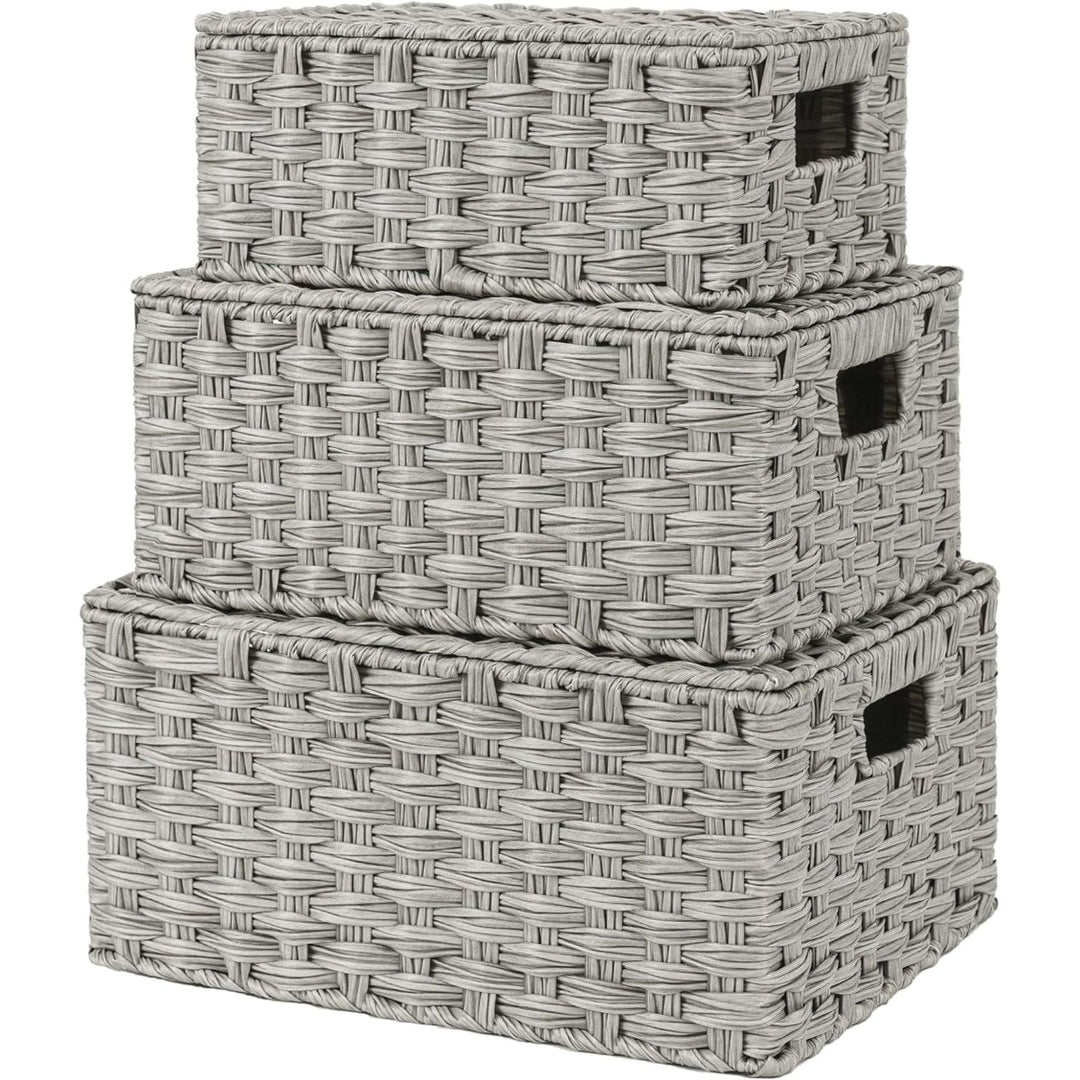 Handwoven Storage Baskets Set Kalsten