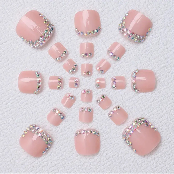 Nail art set with sparkling rhinestone decorations Kalsten