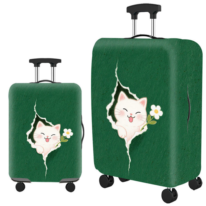 Ladies Hard Shell Suitcase with Creative Cat Design Kalsten