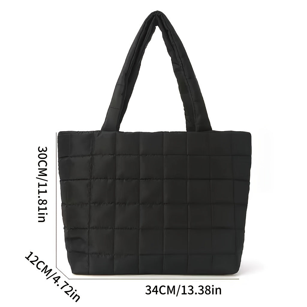 Square-shaped tote bag with padded design Kalsten