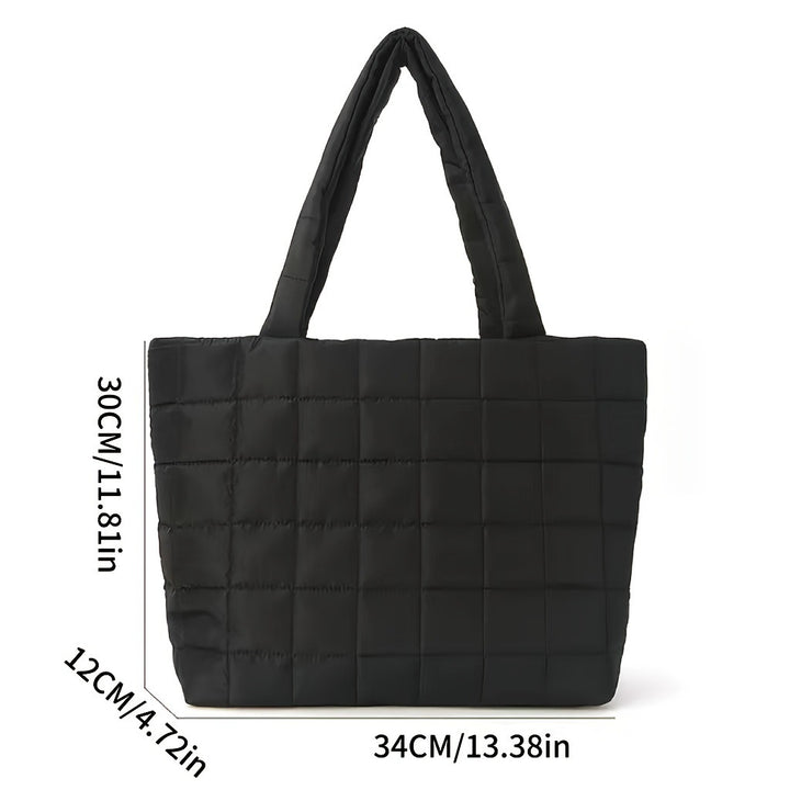 Square-shaped tote bag with padded design Kalsten