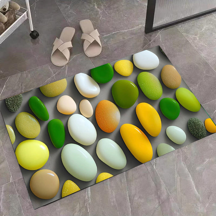 Stone-Inspired Decorative Area Mat