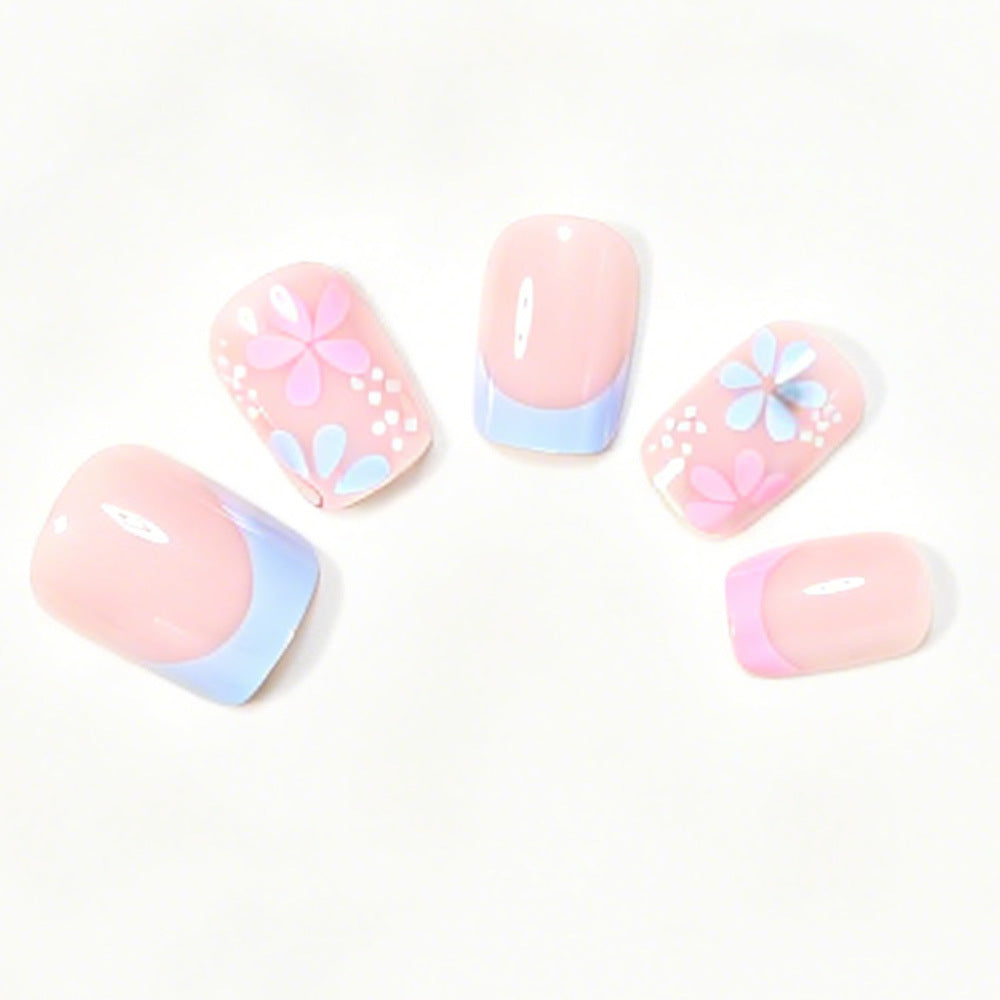 Artistic Floral Press-On Nail Tips Kalsten