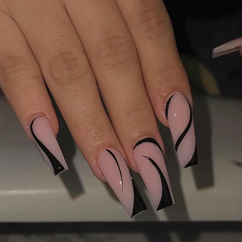 Glamorous Glittery Stiletto Press-On Nails Kalsten