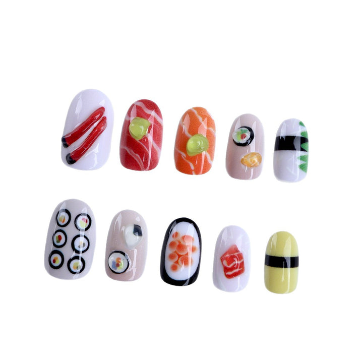 Artful Nail Art in Sushi Design Kalsten