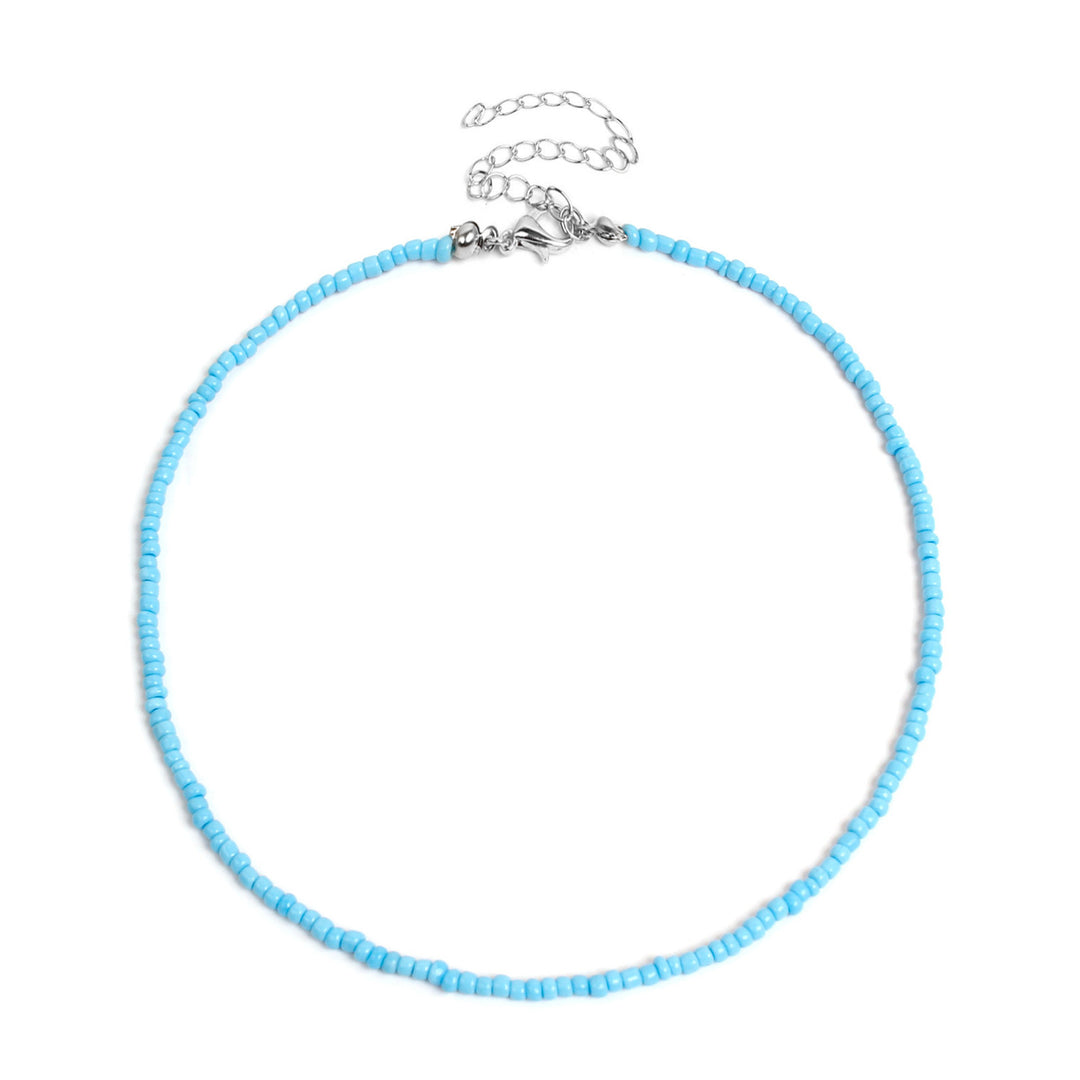 Colorful Beaded Choker Necklace Kalsten