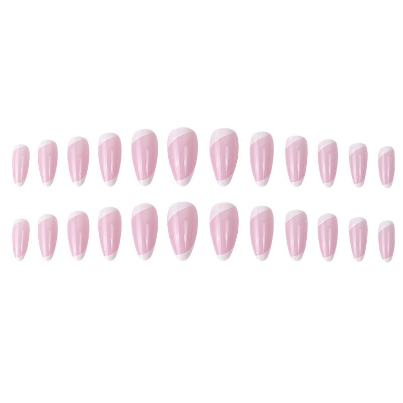 Elegant Stiletto Press-On Nails with French Tip Design Kalsten