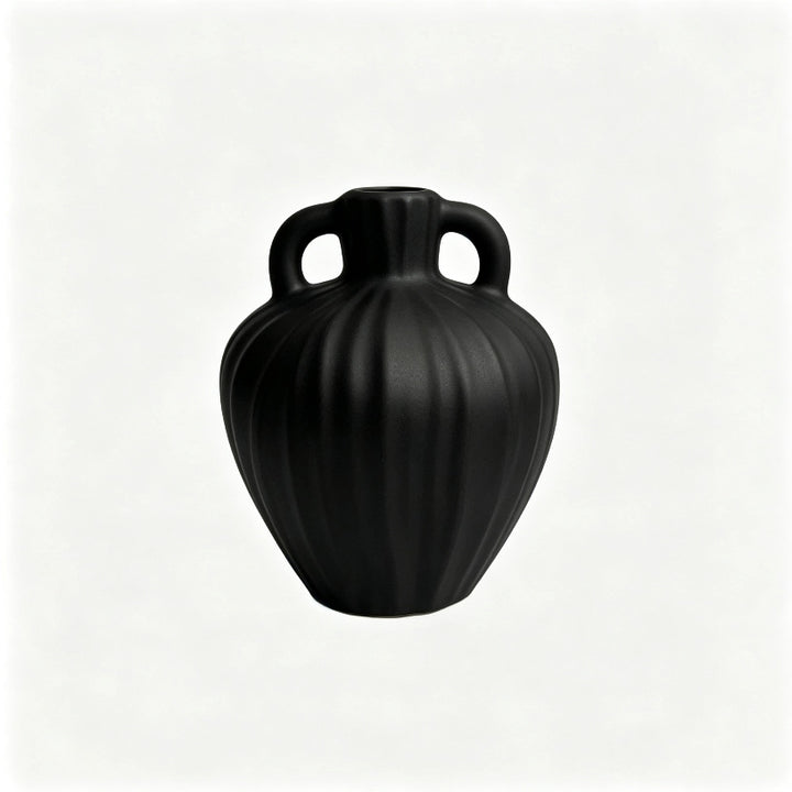 Textured Ribbed Decorative Vase Kalsten