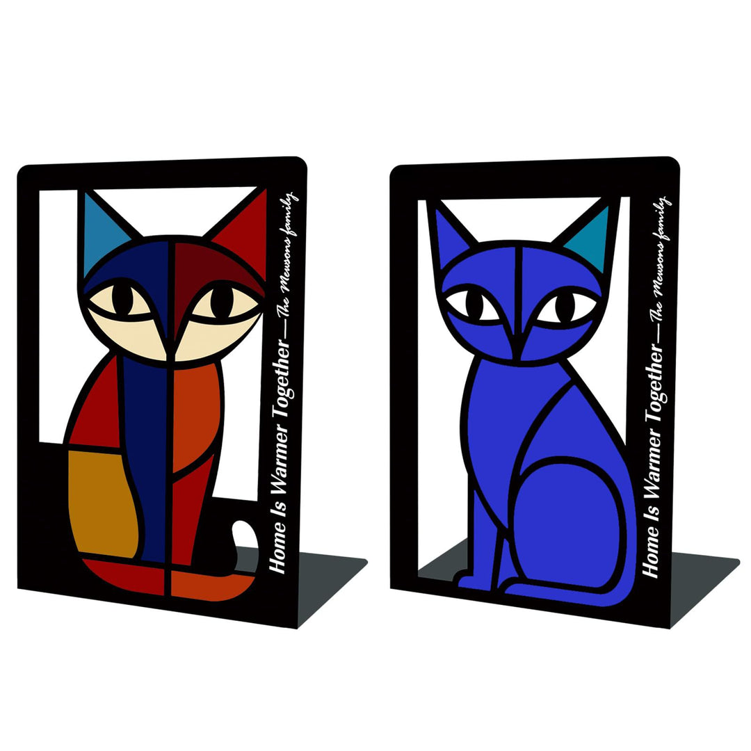 Artistic Cat Shaped Bookends