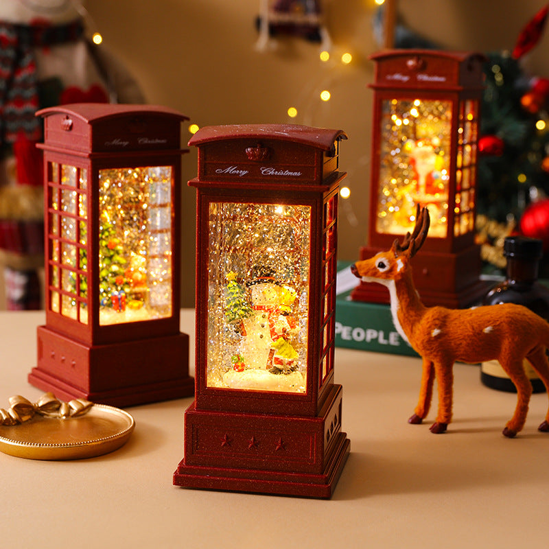 Nostalgic Christmas lantern with snowman motif Kalsten