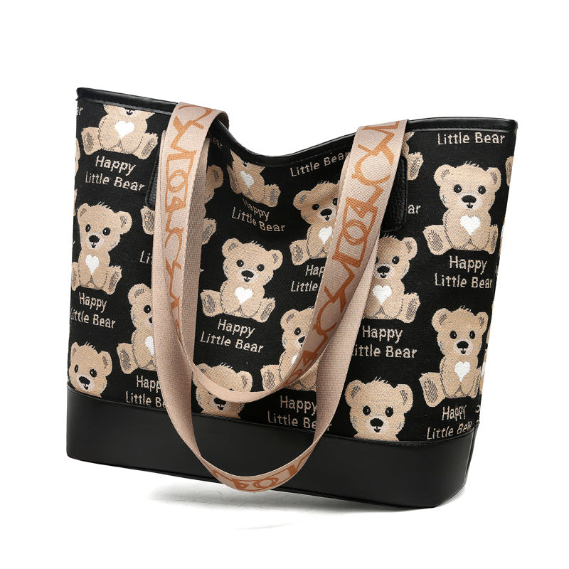 Playful Animal Print Tote Bag
