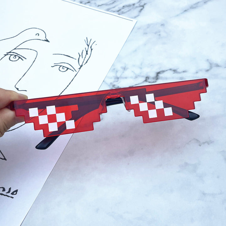 Geometric Pixelated Frame Sunglasses Kalsten
