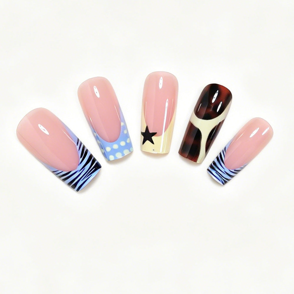 Creative Patterned Press-On Nail Set Kalsten