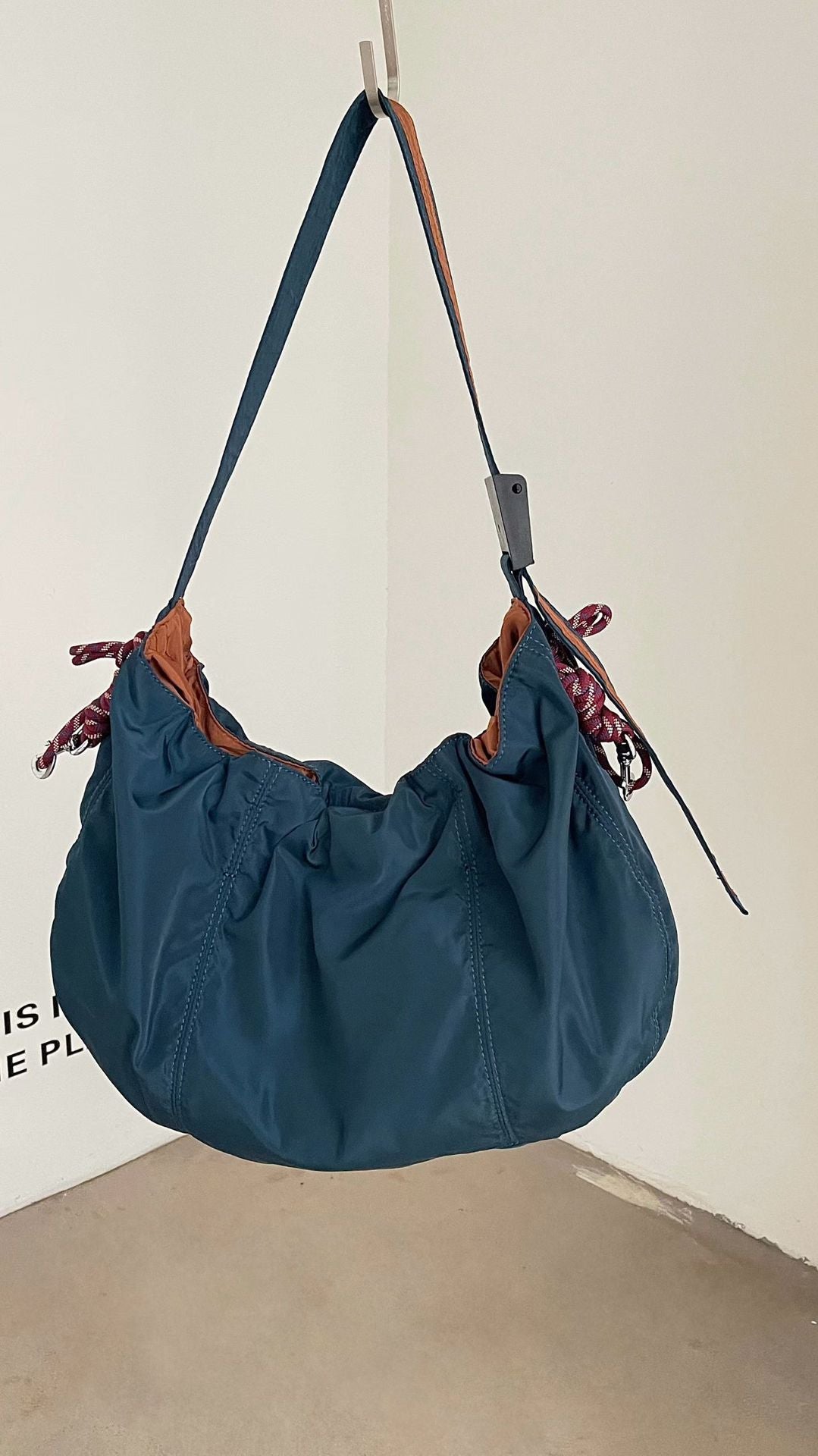 Functional Drawstring Shoulder Bag