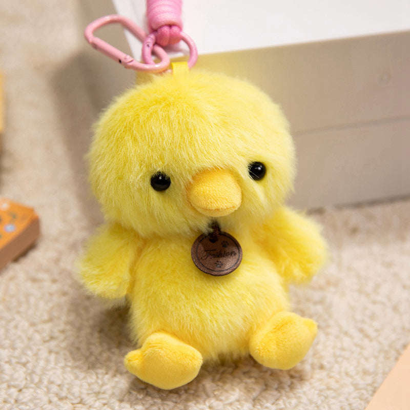 Plush Sitting Piglet Comforter Toy with Embroidered Paw Charm and Pendant Kalsten