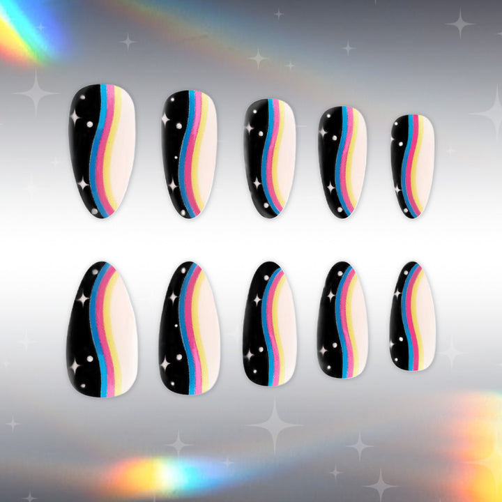 Artistic Ombre Press-On Nail Design Kalsten