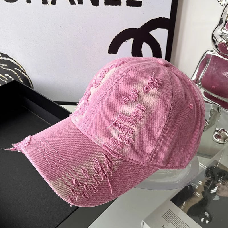 Women's Distressed Vintage-Inspired Baseball Cap Kalsten