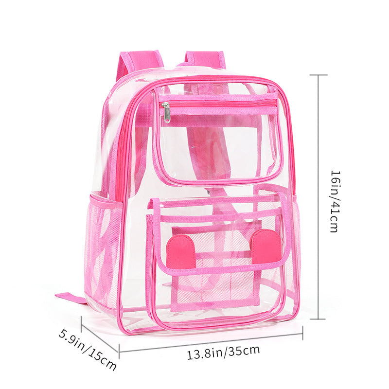 Transparent backpack with multiple compartments Kalsten
