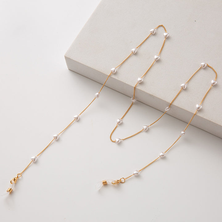 Pearl-Accented Eyewear Chain Kalsten