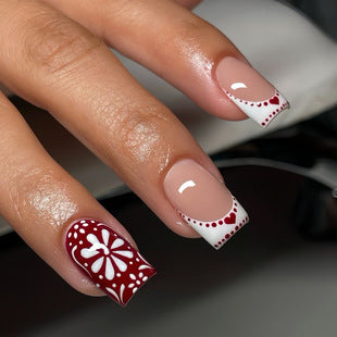 Creative 3D Bow and Pearl Nail Extensions Kalsten