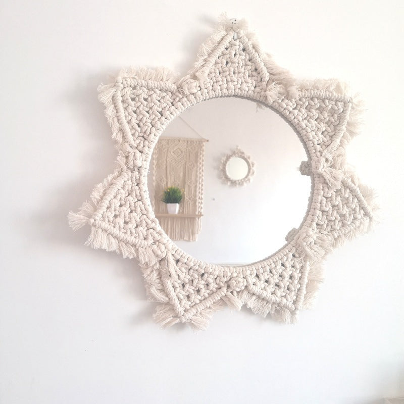Decorative Macrame Wall Mirror Kalsten