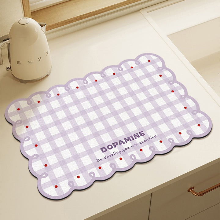 Cute Bear-Themed Absorbent Kitchen Mat