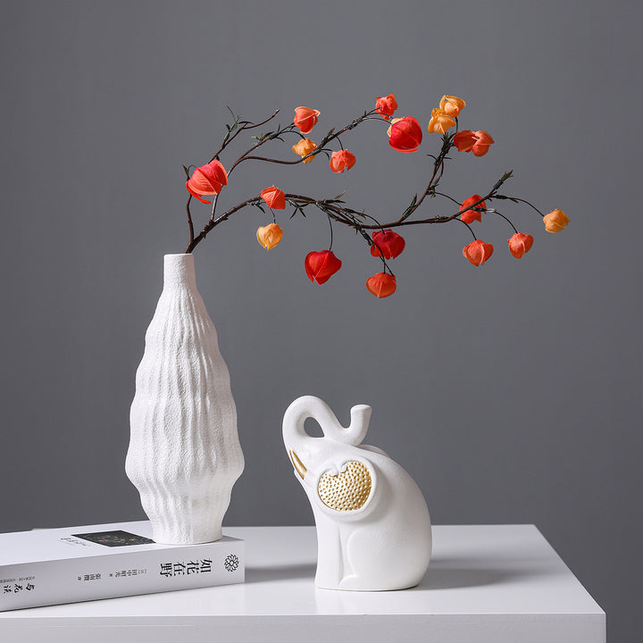 Scandinavian ceramic flower vase