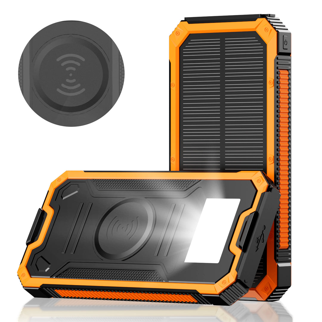 Portable Solar Power Bank with Fast Charging Function and Wireless Charging Adapter Kalsten