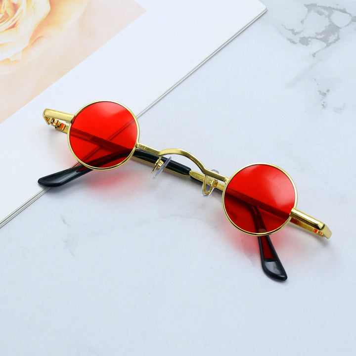Retro-Inspired Round Metal Frame Sunglasses Kalsten