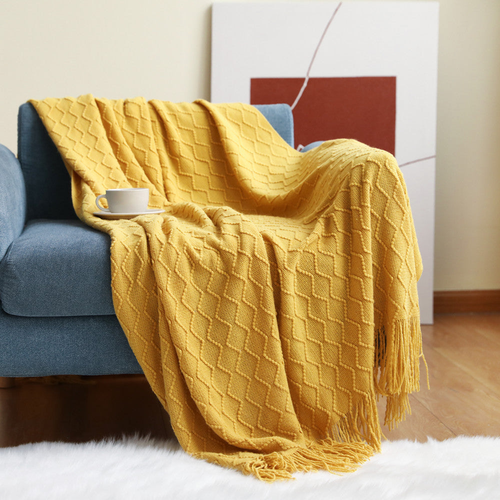 Cozy Knit Throw Blanket Kalsten